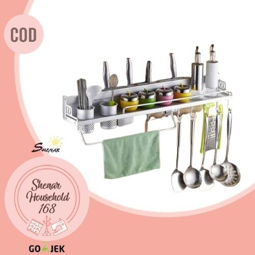 Rak Dinding Serbaguna/Rak Dapur Stainless/Rak bumbu dapur/Rak/Tempat bumbu/Rak 3D/,SHENARHOUSEHOLD