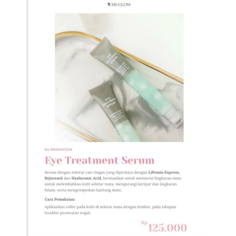 Eye Serum Ms Glow / eye cream ms glow
