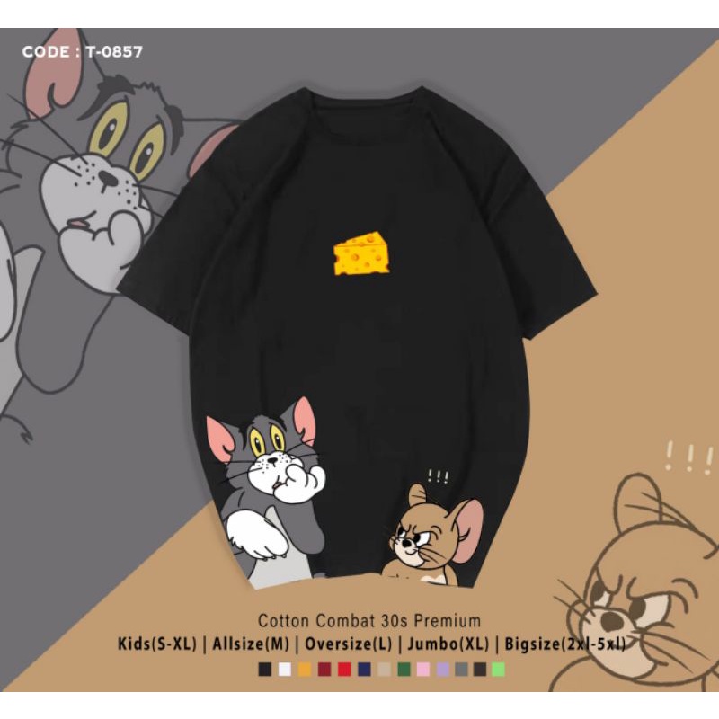 KAOS TOM&amp;JERRY CHEESE/T-SHIRT TOM&amp;JERRY BIG CHEESE