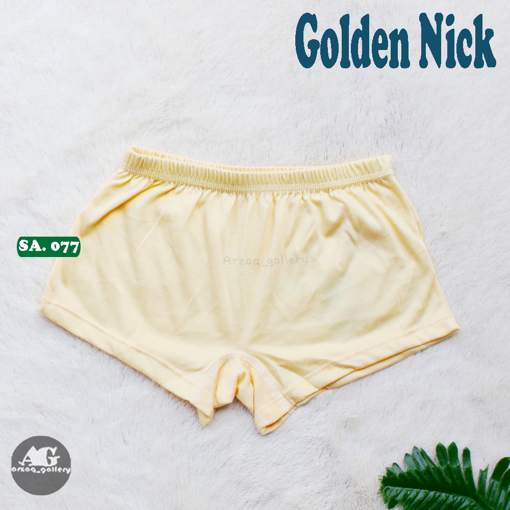 Boxer Anak Perempuan | Celana Boxer  SA 137| 077 Boxer Warna / Celana Boxer ANAK / Boxer Golden nick