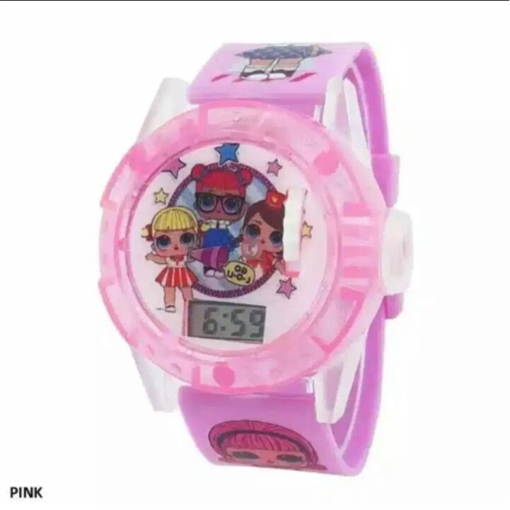 Jam Tangan Anak Jam Anak Perempuan Jam Lampu Dan Musik Jam Karakter LOL