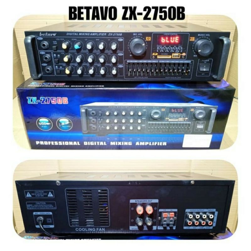 Power amplifier betavo Zx 2750b  bluetooth original  equalizer ampli zx2750B