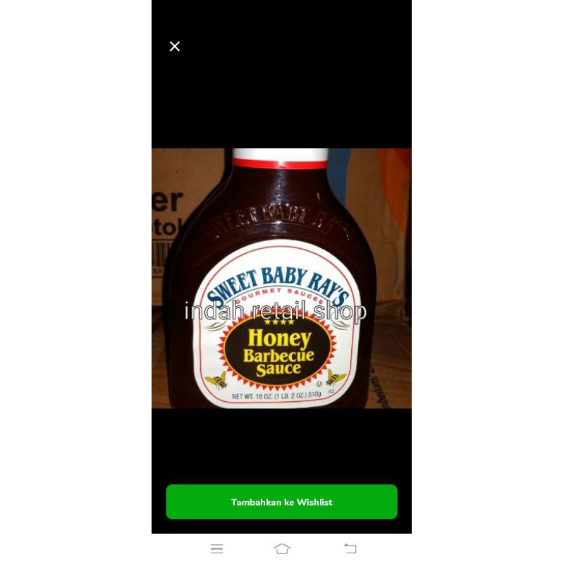 

Sweet Baby Rays Honey Barbeque 510gr