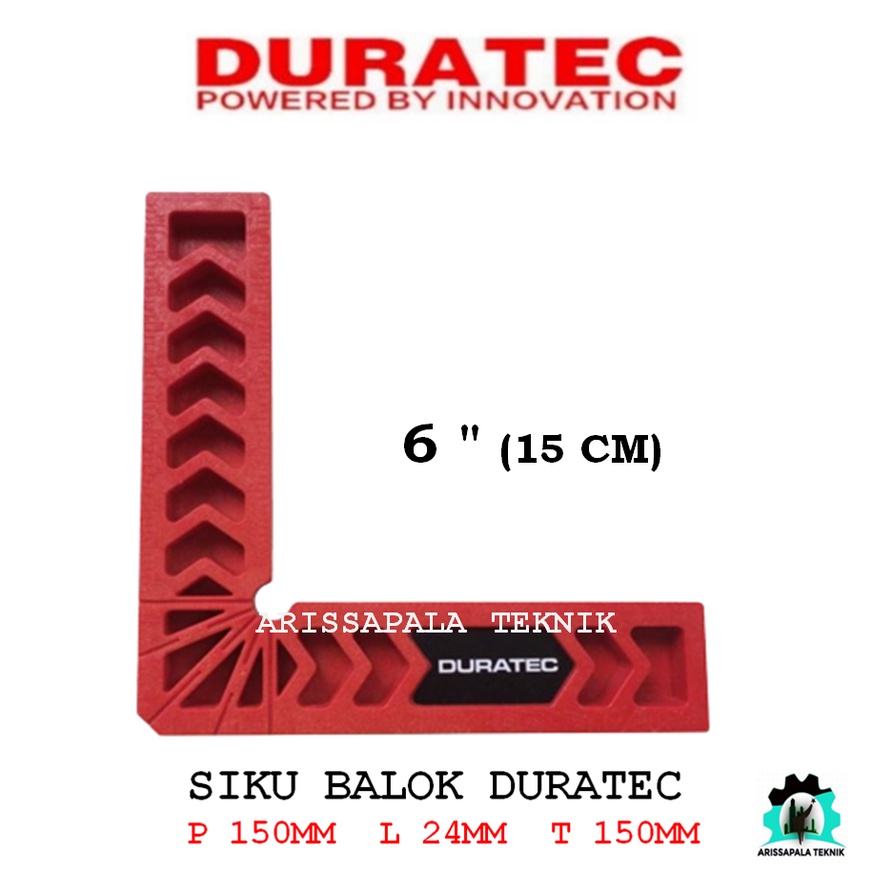 DURATEC Clamping Square Siku Balok Penggaris Clamp Corner 90 derajat 6 inch 150X150mm DURATEC