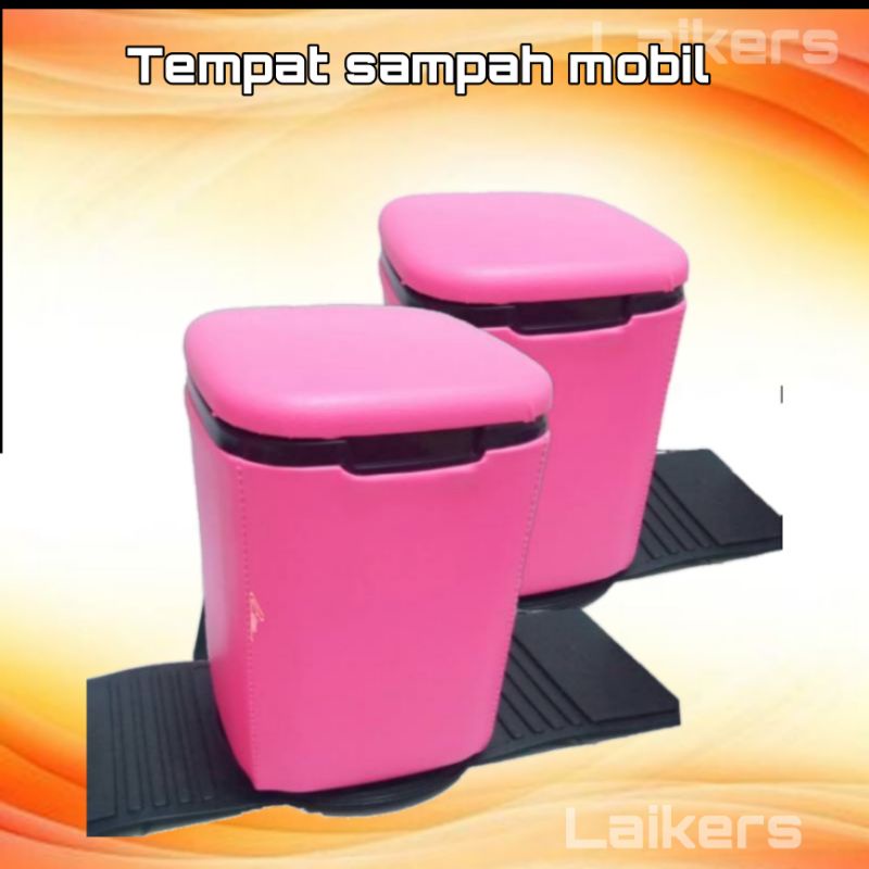 Tempat Sampah Mobil Pink Fanta