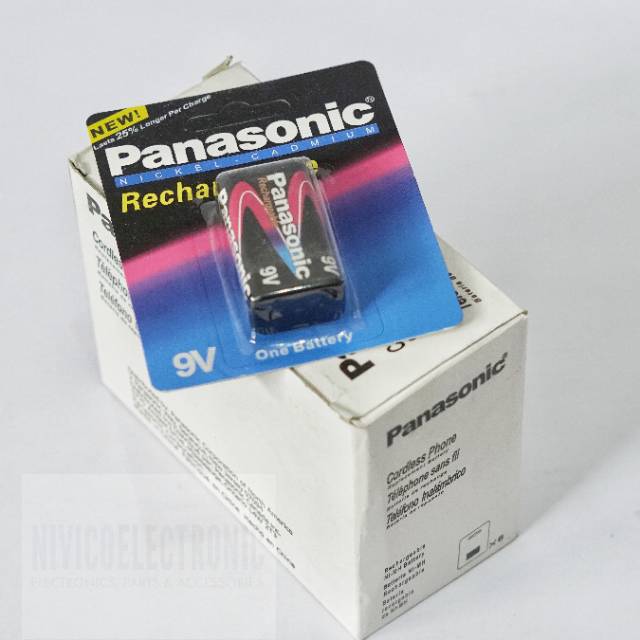 Baterai Panasonic 9v kotak charge