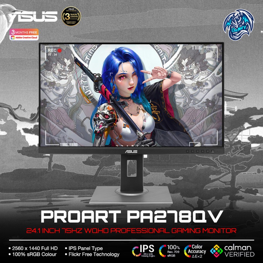 Asus ProArt PA278QV 24.1inch 75Hz WQHD Gaming LED Monitor