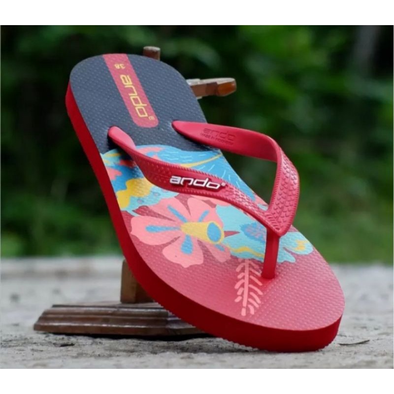 Ando Sendal Liberty 01 Wanita Terbaru Motif Bunga Original