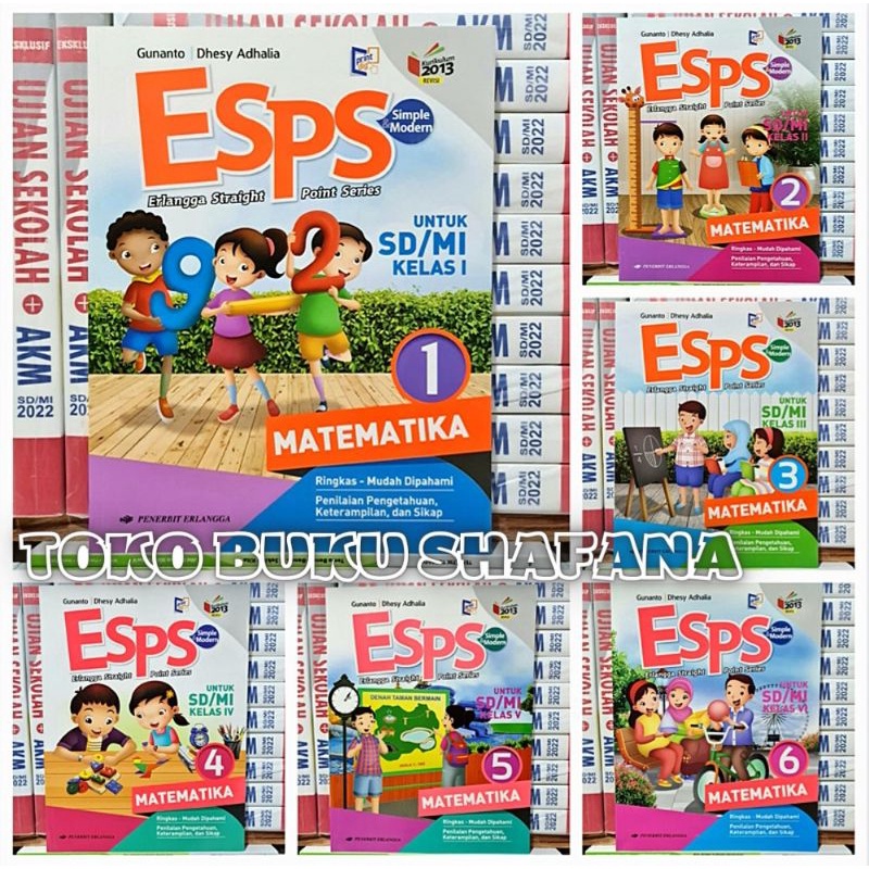 Original Buku ESPS MATEMATIKA Kelas 1 2 3 4 5 6 SD K13 Edisi Revisi Penerbit Erlangga