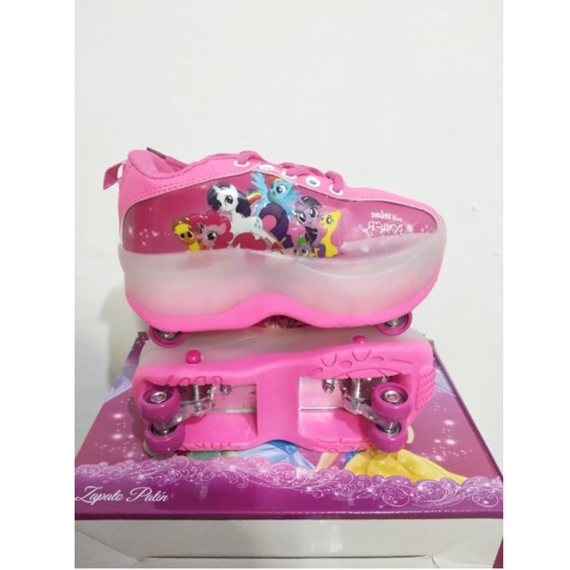 Sepatu  Roda  Lipat Karakter anak  cewe cowo import Original 