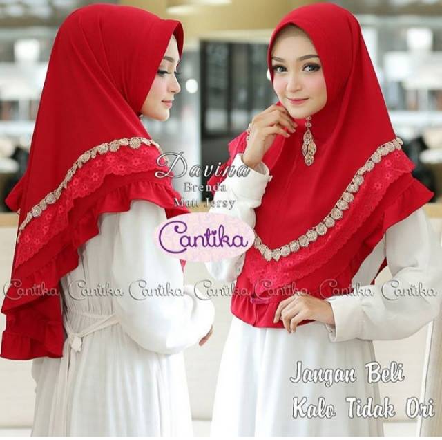 Hijab Davina termurah | jilbab| instan jersey-1