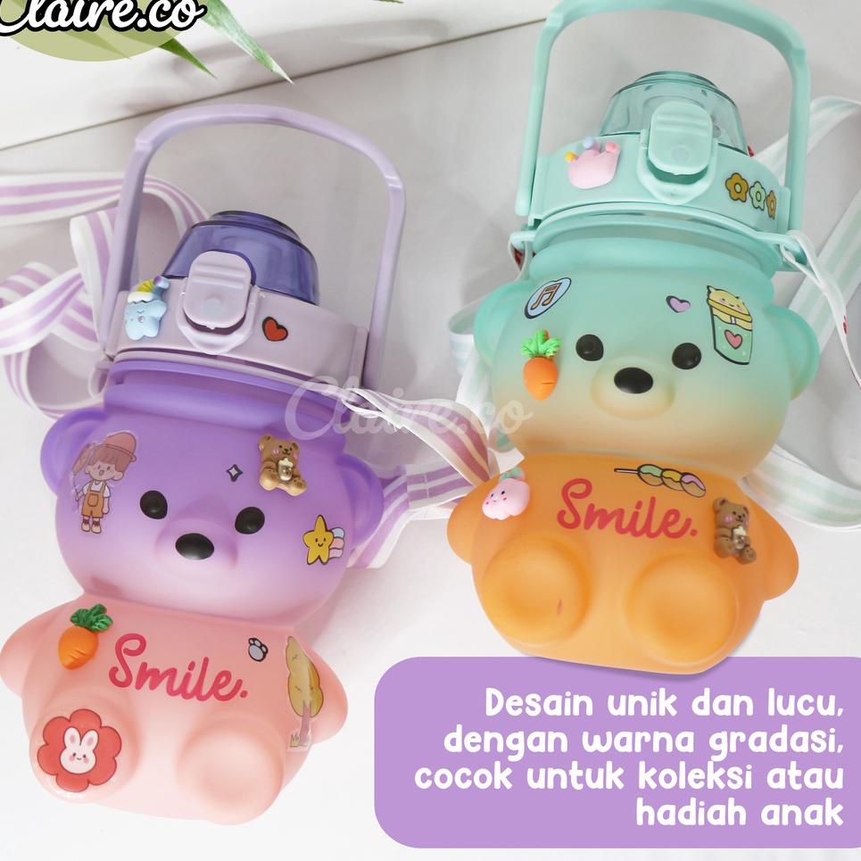 MURAH MERIAH.. BOTOL MINUM BONEKA VIRAL MURAH WARNA 1.5 LITER dan 1.1 Liter 2D & 3D STICKER