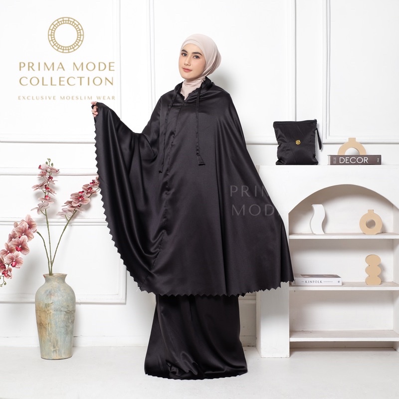 PRIMA MODE - Mukena Dewasa Silky Daily 2in1 Premium Laser Cut Premium Prima Mode Mukena Umroh Haji Mukena Seserahan