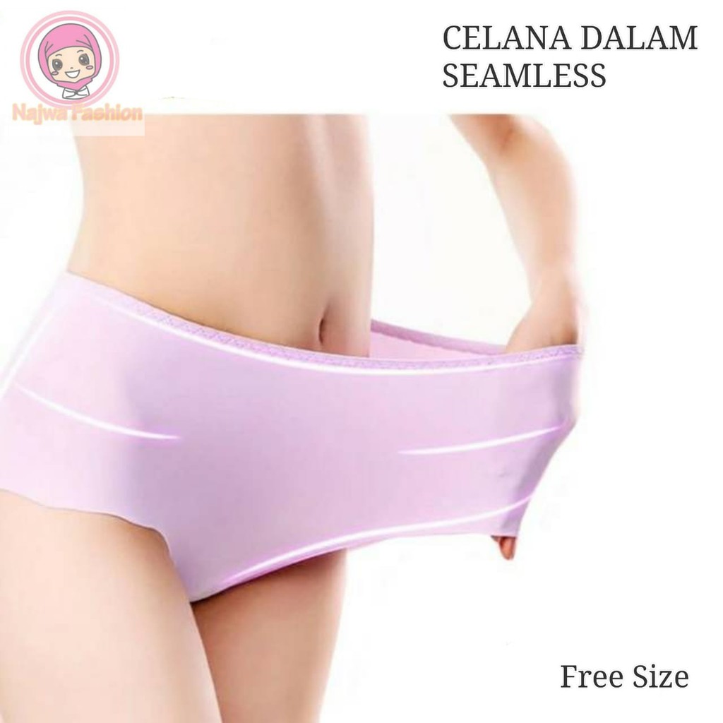 VS - Celana Dalam Brieff Seamless Mid Waist Bahan Breathable Halus Untuk Wanita 812