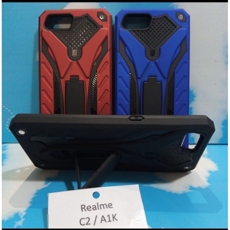 Phantom Series Stand Robot Case Realme C2 / Oppo A1K