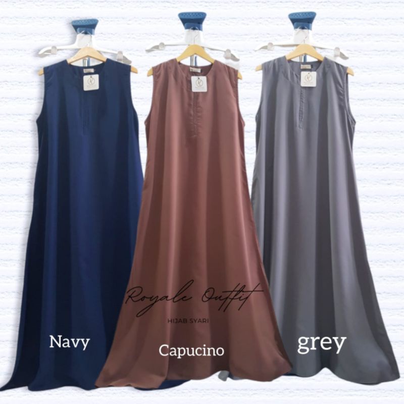 royale - inner wolfis gamis tanpa lengan