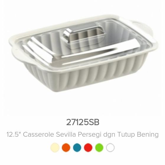 ~~~] SEVILLA CASEROLLE+COVER PERSEGI ONYX/TEMPAT LAUK MELAMIN/MANGKOK SAJI