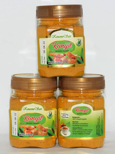 Kunyit organik kencono sari original untuk kesehatan pencernaan