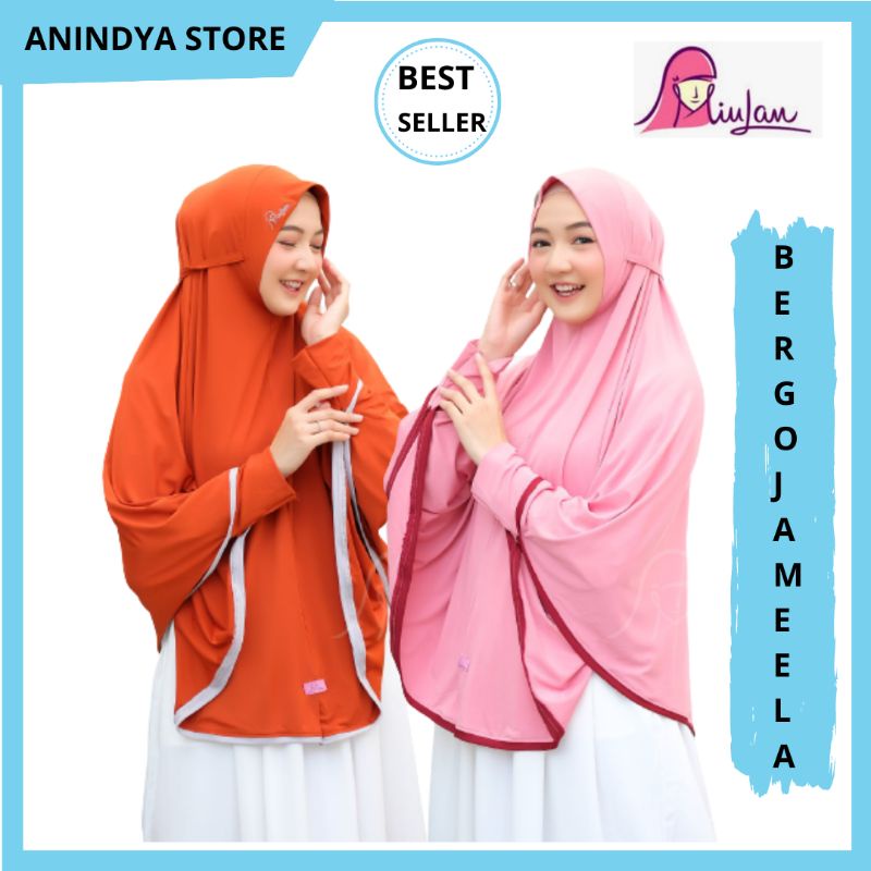 JILBAB LENGAN BERGO JAMEELA HIJAB KERUDUNG INSTAN SYAR'I