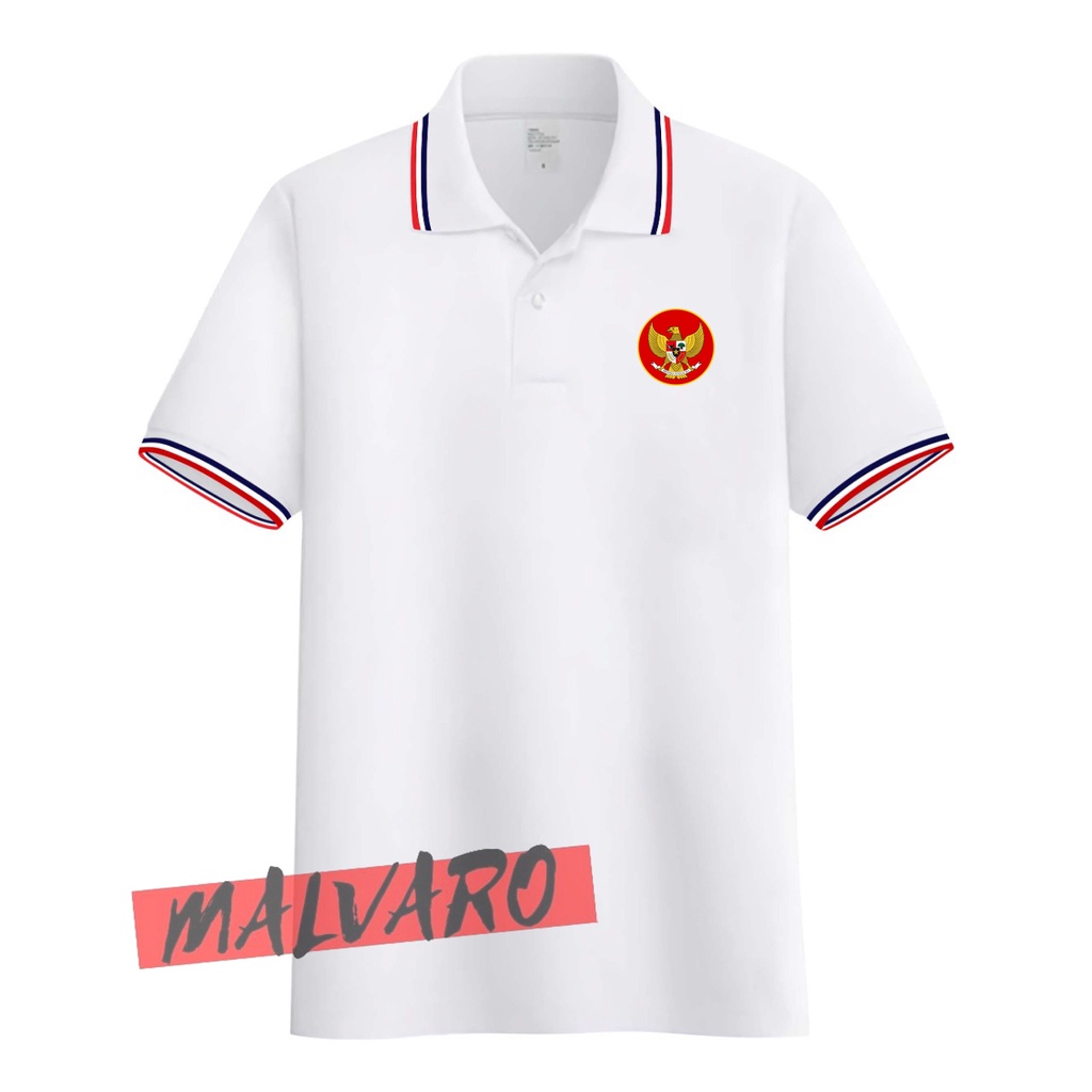 MALVARO Polo Shirt / Polo List / Kaos Kerah Pria / Kaos Polo / Tshirt Pria N-13 (CL)