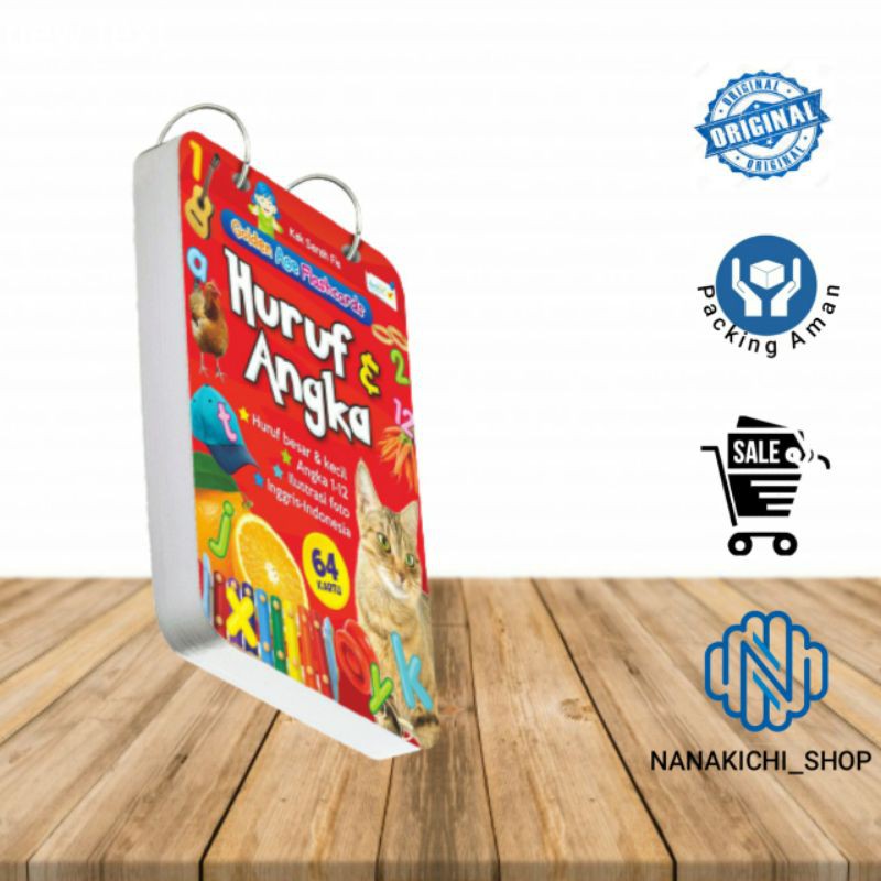 BUKU ANAK/ GOLDEN AGE FLASHCARDS HURUF DAN ANGKA