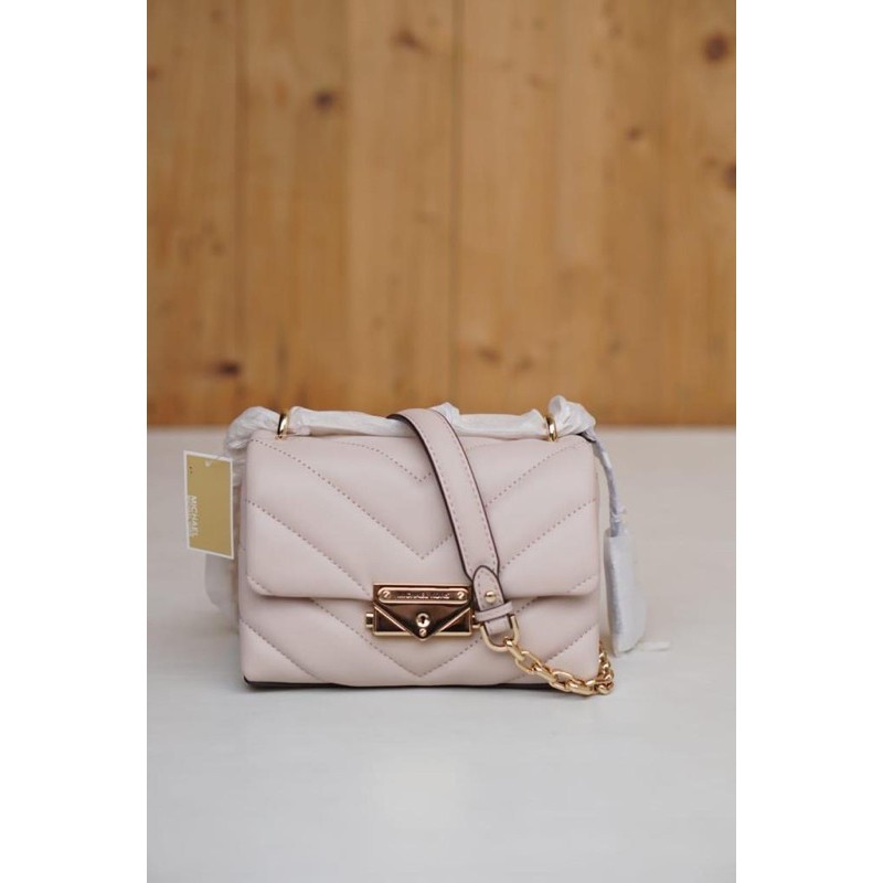 tas mk original/Michael kors cece xs chain xbody soft pink