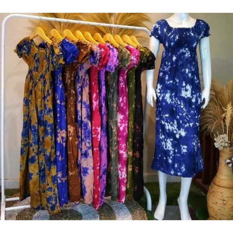 daster tie dye panjang