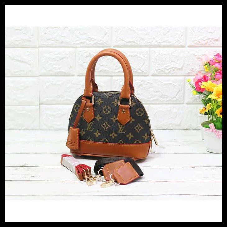 TO5D TAS WANITA TAS SELEMPANG TAS IMPORT TAS LV ALMA MINI DOUBLE STRAP V3C4