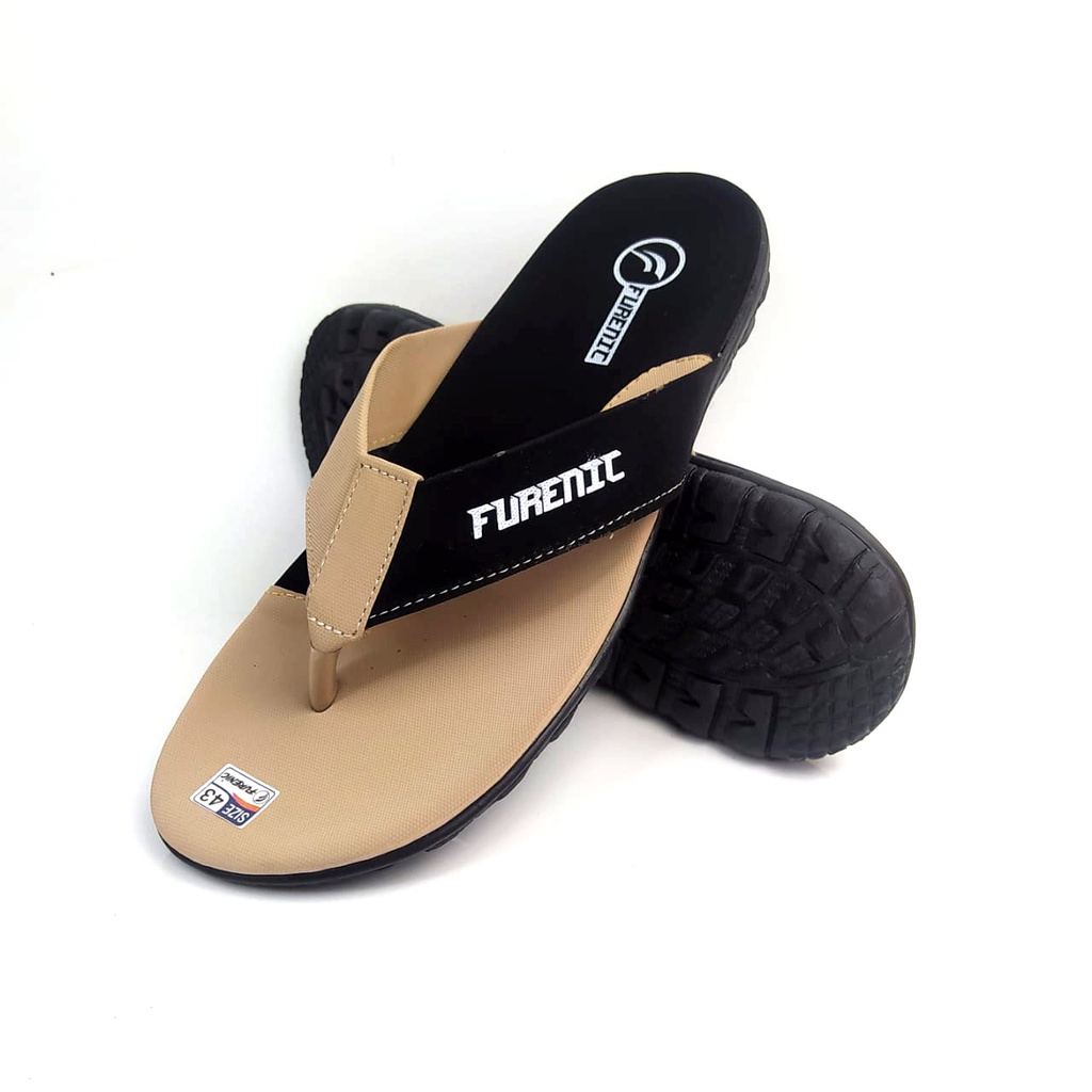 Sandal Jepit Pria Distro Kekinian Original Furenic Casual Kece Berkualitas