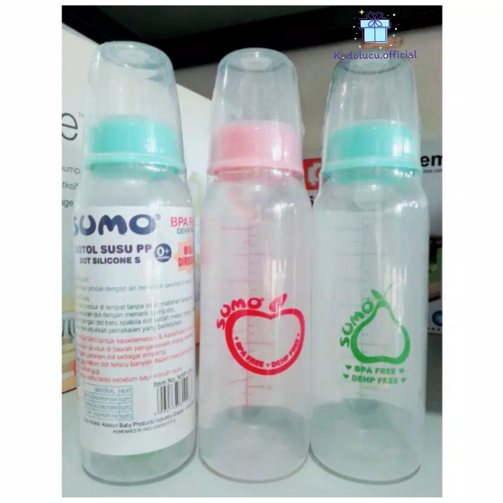 BOTOL SUSU SUMO BPA FREE 240ML / BOTOL SUSU BAYI/BOTOL SUSU MURAH/ BOTOL SUSU SUMO / BOTOL SUSU BAYI