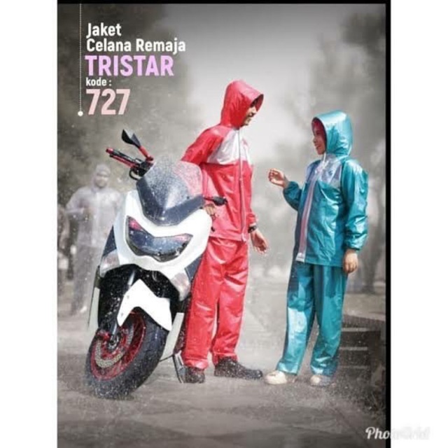 Jas Hujan Plevia Jaket Celana Remaja Tristar 727