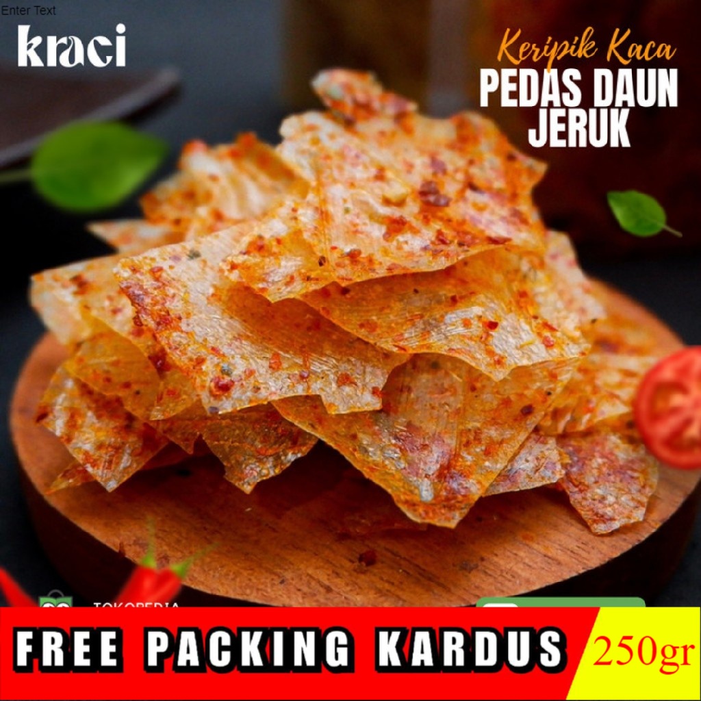 

[250gr] Keripik Kaca XTRA Pedas / Kecimpring - Afwa Snack