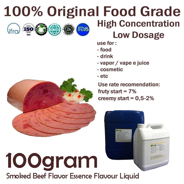 

Daging Asap - Perisa Perasa Daging Asap Essence Smoke Beef Flavour Flavor 100Gram