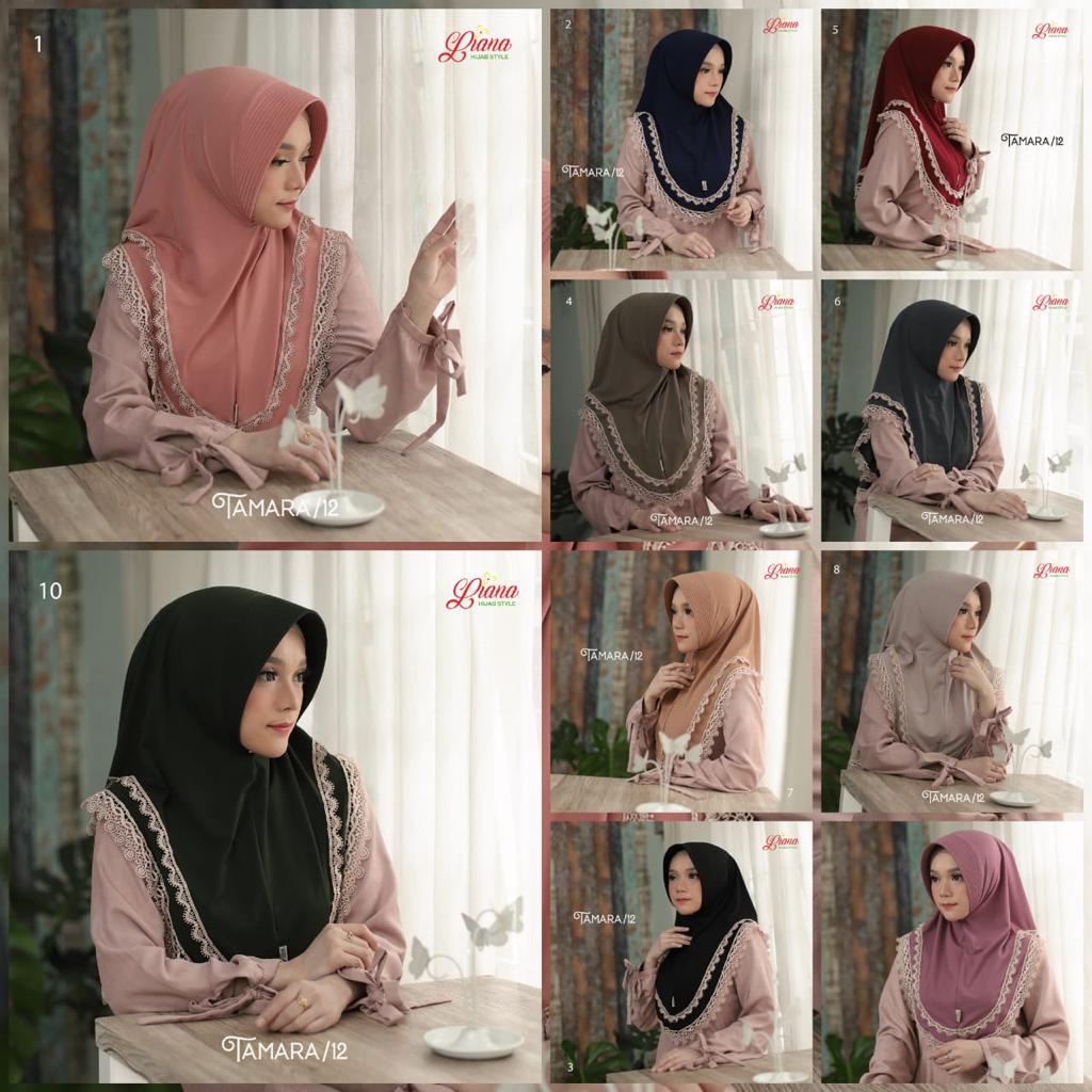 Jilbab Instan Bergo Tamara 12 Ori Liana Hijab-2