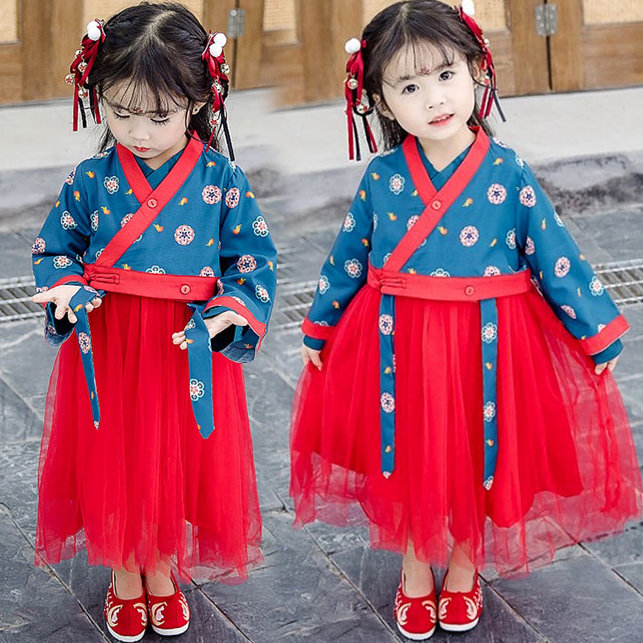 Dress Hanbok Korea Claret Blossoms