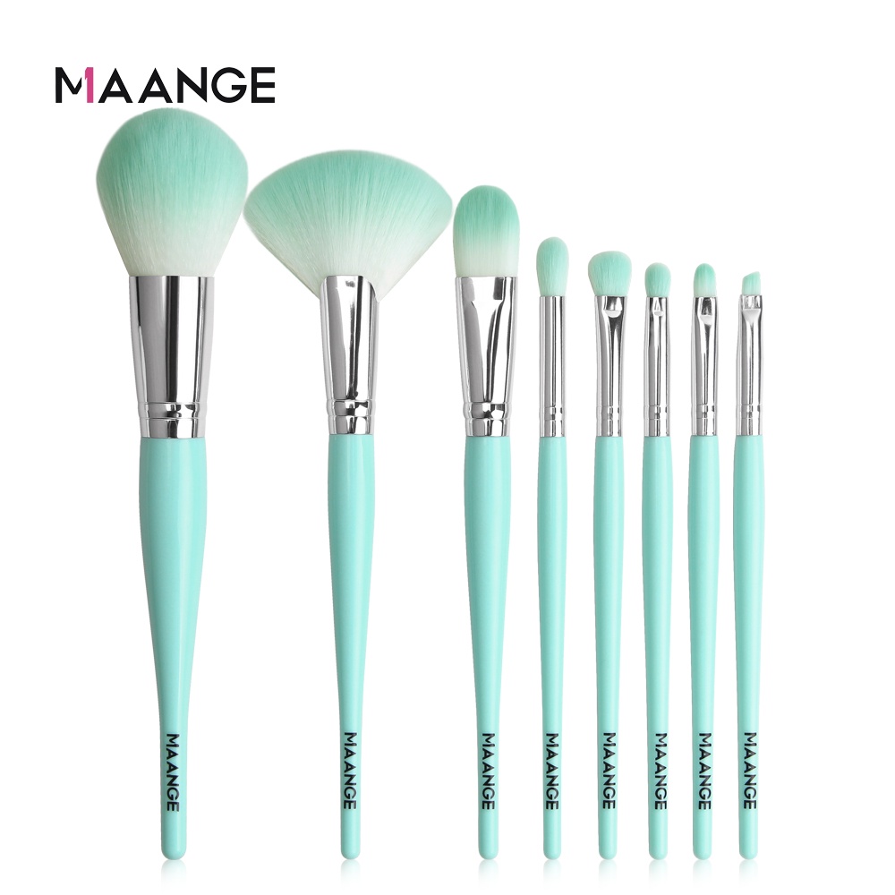 MAANGE 8Pcs/Set Pro Makeup Brush Set Soft Comfortable Multifunction Makeup Brushes Kits For Lip Powder Foundation Eyebrow Eyeshadow Highlighter Beauty Tool