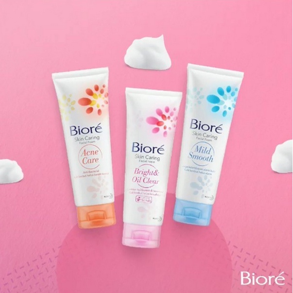 ✿ MADAME ✿ BIORE SKIN CARING FACIAL FOAM - BRIGHT OIL ACNE CARE ORIGINAL BPOM