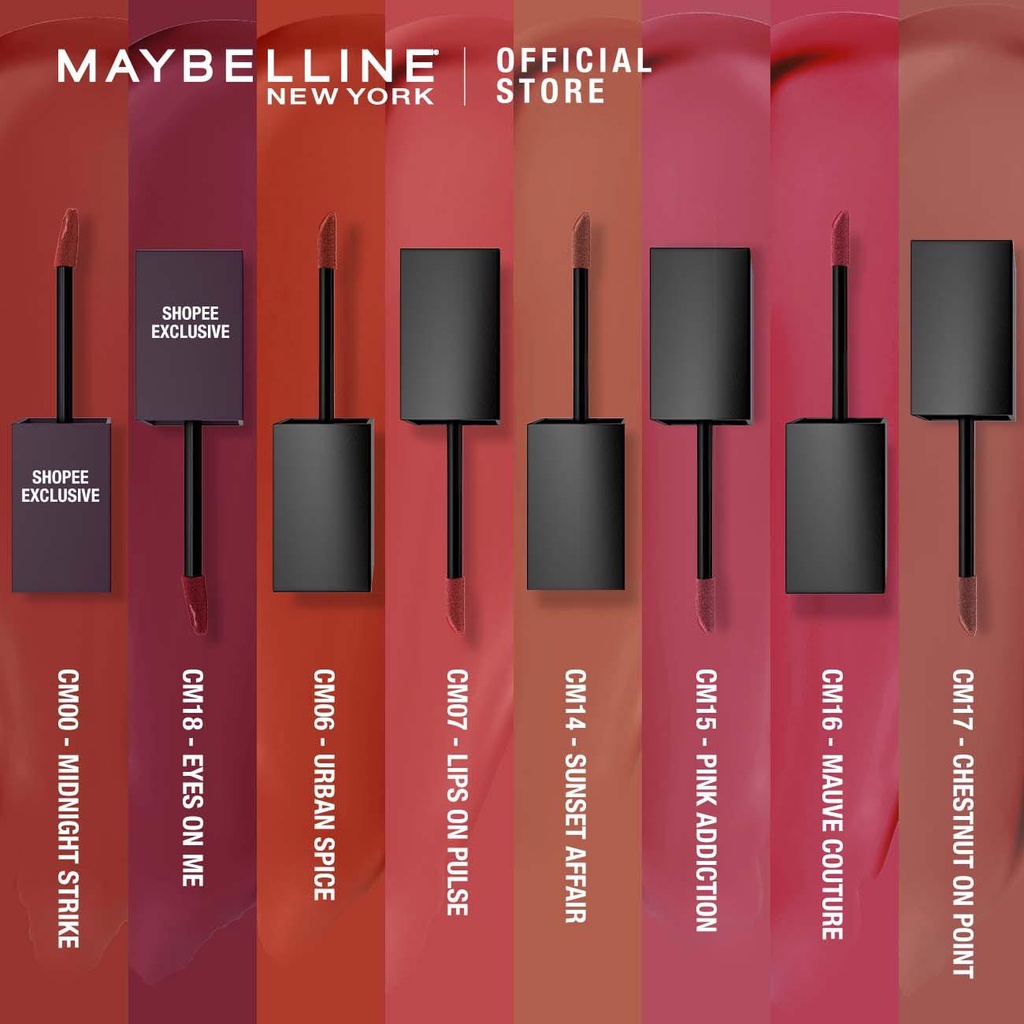 Maybelline Cushion Matte Lip Cream - Lipstick Soft Velvet Finish Lembut &amp; Ringan [Lipstik Cream]