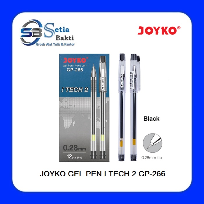 

JOYKO Gel Pen I TECH 2 - Pulpen Gel Ink GP-266 0.28mm - 1 Pcs