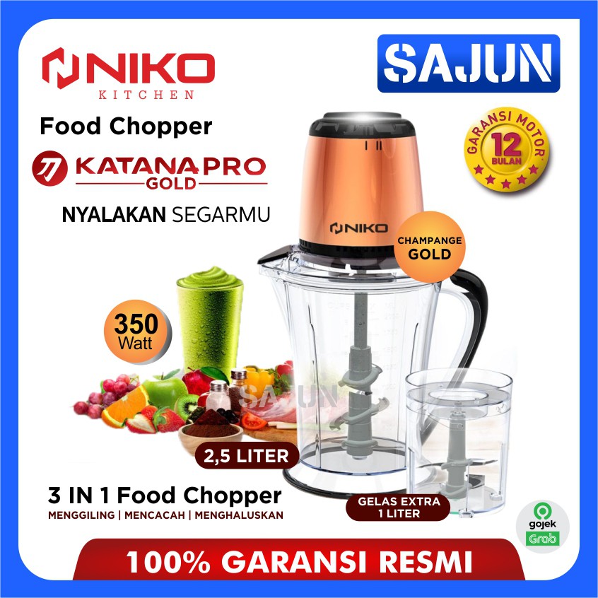 Niko Chopper PRO GOLD 3in1 Food Chopper 350 Watt