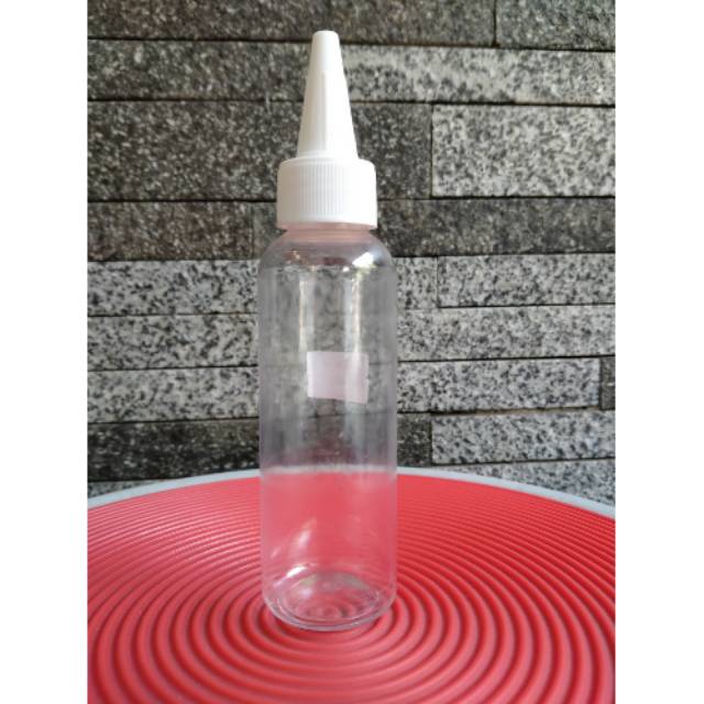 Botol plastik lancip / kerucut 100ml
