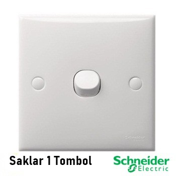 SCHNEIDER Saklar 1 Tombol Saklar Lampu Tunggal Saklar Engkel Classic