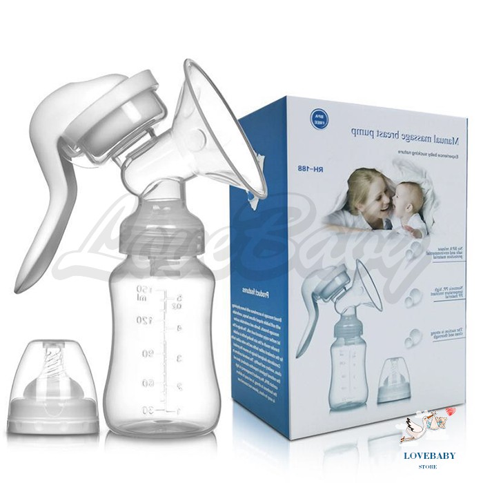 [1KG 6PCS] LBS Pompa Asi Manual Breast Pump 150ml