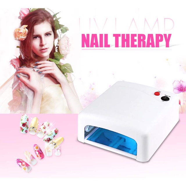 Pengering Kutek Kuku Curing LED Nail Lamp Drying Light Therapy Tools  - White