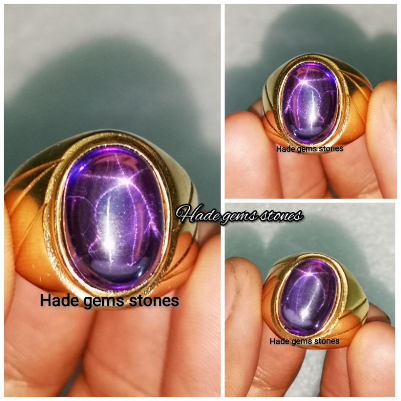 batu pertama ametys kecubung STAR asli Bangkok super kualitas