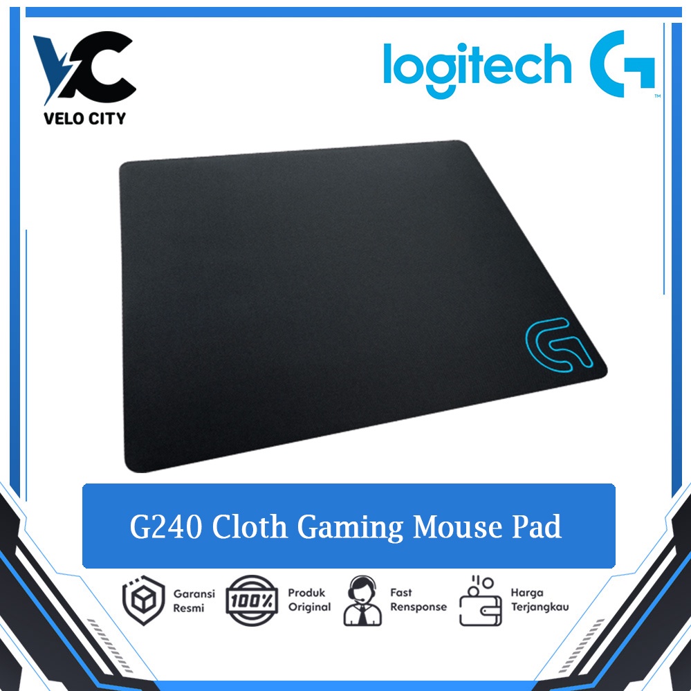 Mouse Pad Gaming Logitech G240 - Original Garansi Resmi 1 Tahun