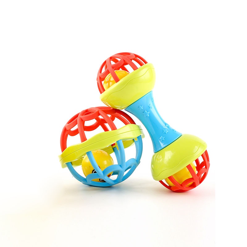 Mainan Bayi Bola Kerincingan Bahan Karet Lembut Teether Rattle Bayi | Baby Toys-Won