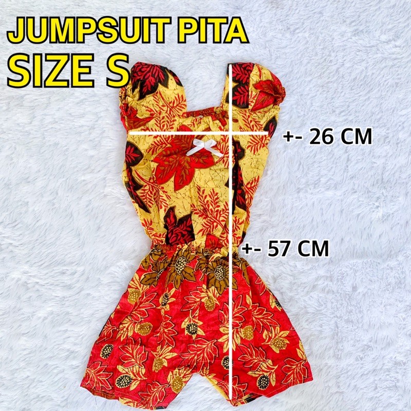 JUMPSUIT RAYON SIZE S / FASHION ANAK BAYI CEWEK PEREMPUAN / BATIK MURAH BABY KIDS ADEM