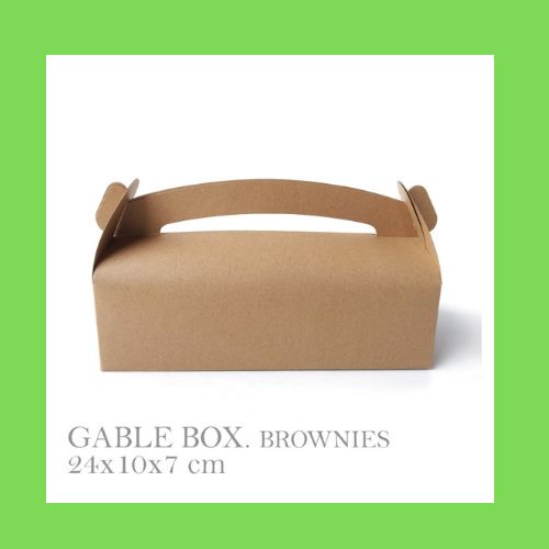 

Box Hampers Gable Box Brownies Kotak Kue Box Kue Souvenir Box Tas Tenteng Kotak Packaging Cake (10pcs)