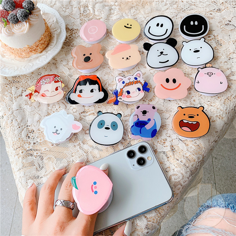 Popsocket Hp Motif Kartun Untuk Iphone / Samsung / Xiaomi / Redmi